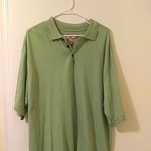 Caribbean Joe Shirt Mens Sz L Polo Short Sleeve